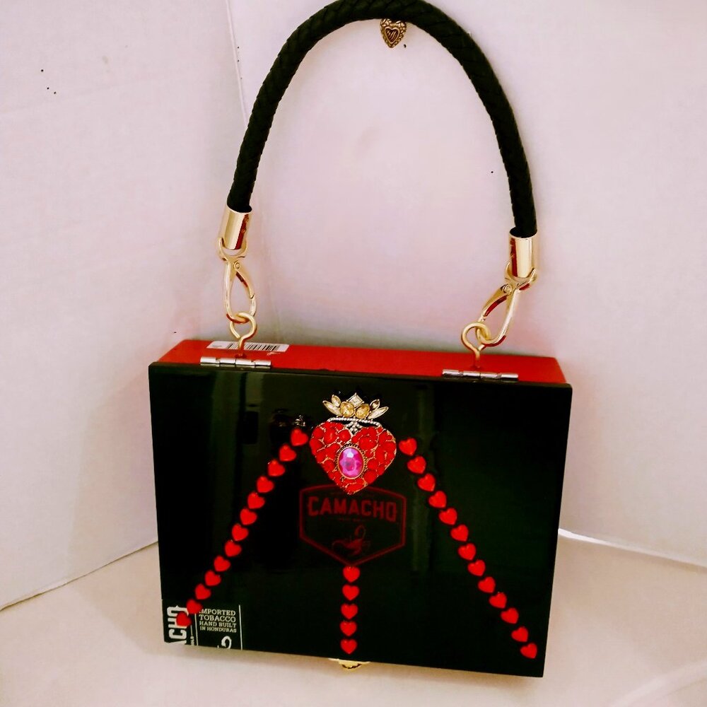 Original Suenos de Saundra Upcycled Extremely Rare Camacho Cigar Box, Purse